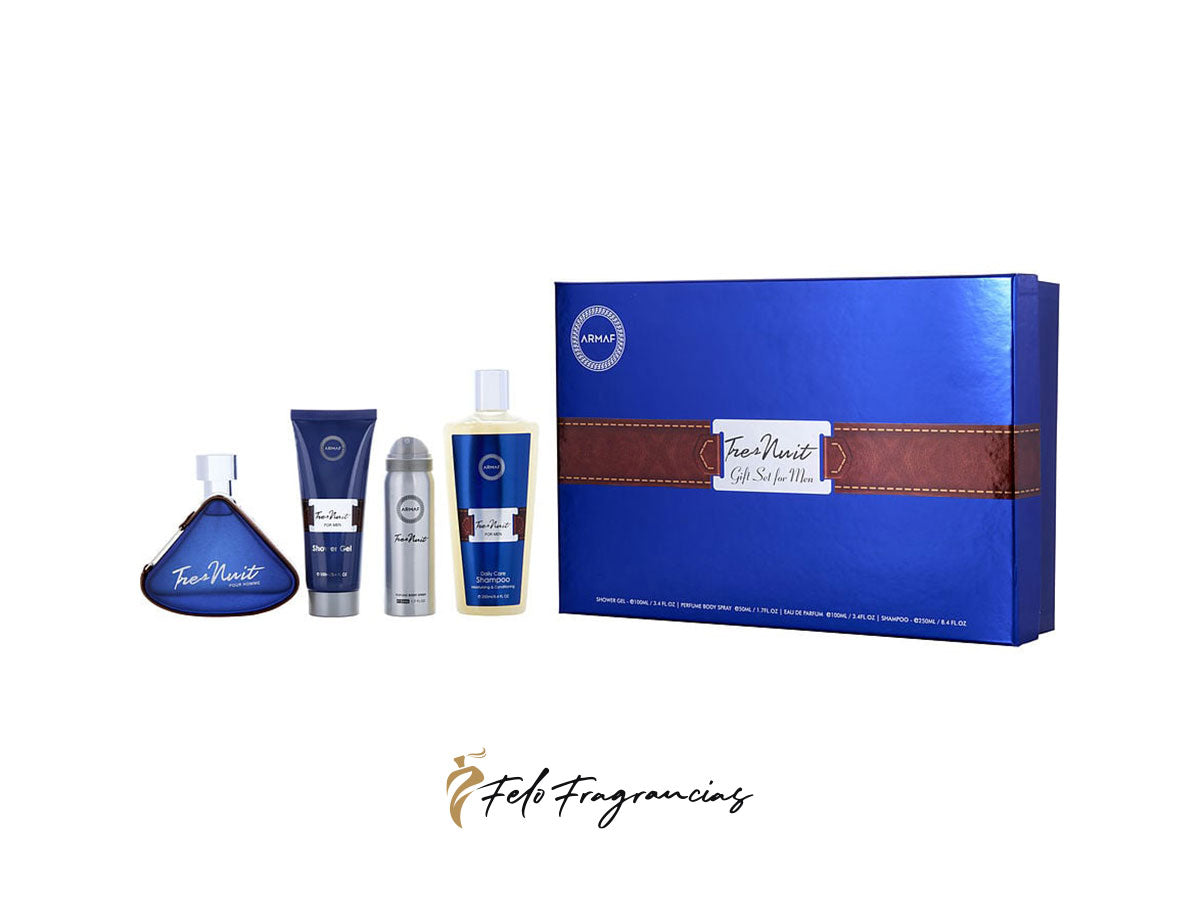 Armaf Tres Nuit Eau de Parfum 4 Piece Gift Set For Men