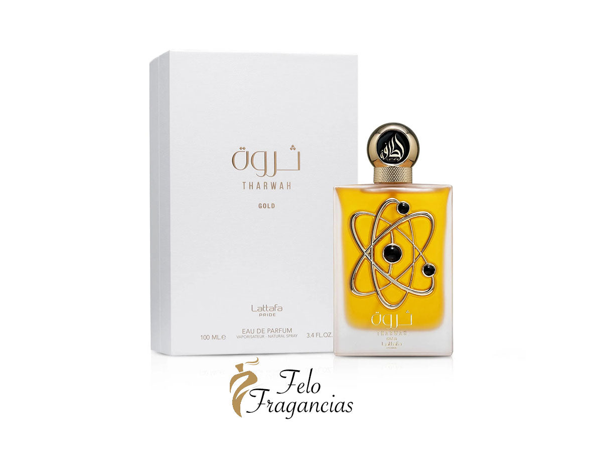 Lattafa Tharwah Gold 100 ml (3.4 FL OZ)