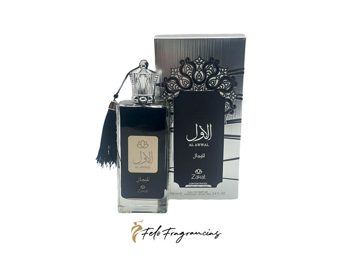 Zakat Al Awwal Lil Rijal Eau de Parfum 100 ml (3.4 FL OZ) – Gray Black