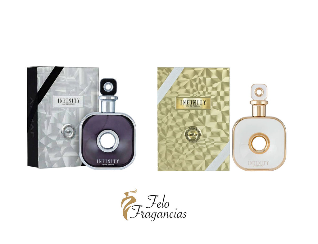 Infinity Gold & Silver EDP 105ml bottle with gold-toned presentation box