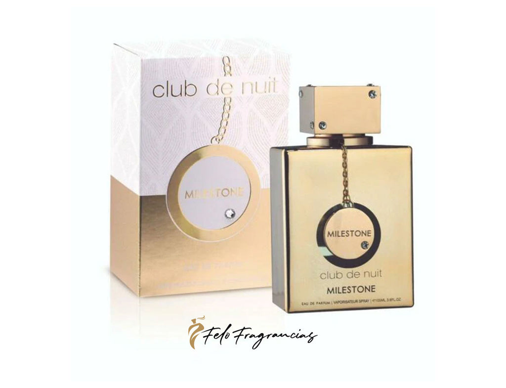 Club de Nuit Milestone eau de parfum bottle with hanging charm, 105ml
