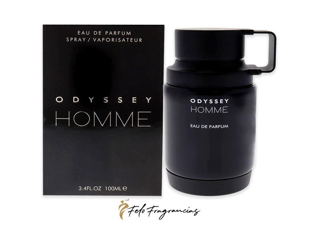 Odyssey Homme 100ml eau de parfum spray bottle with matching box, 3.4 fl oz