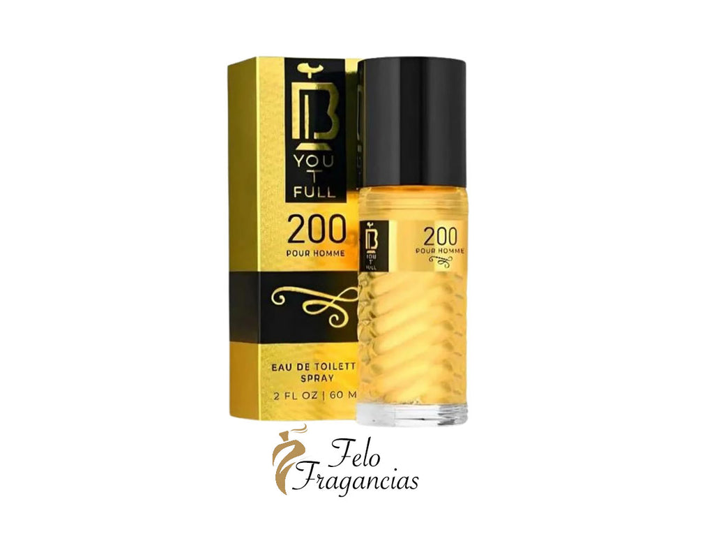 BYouTFull 200 Eau de Toilette Pour Homme 60ml