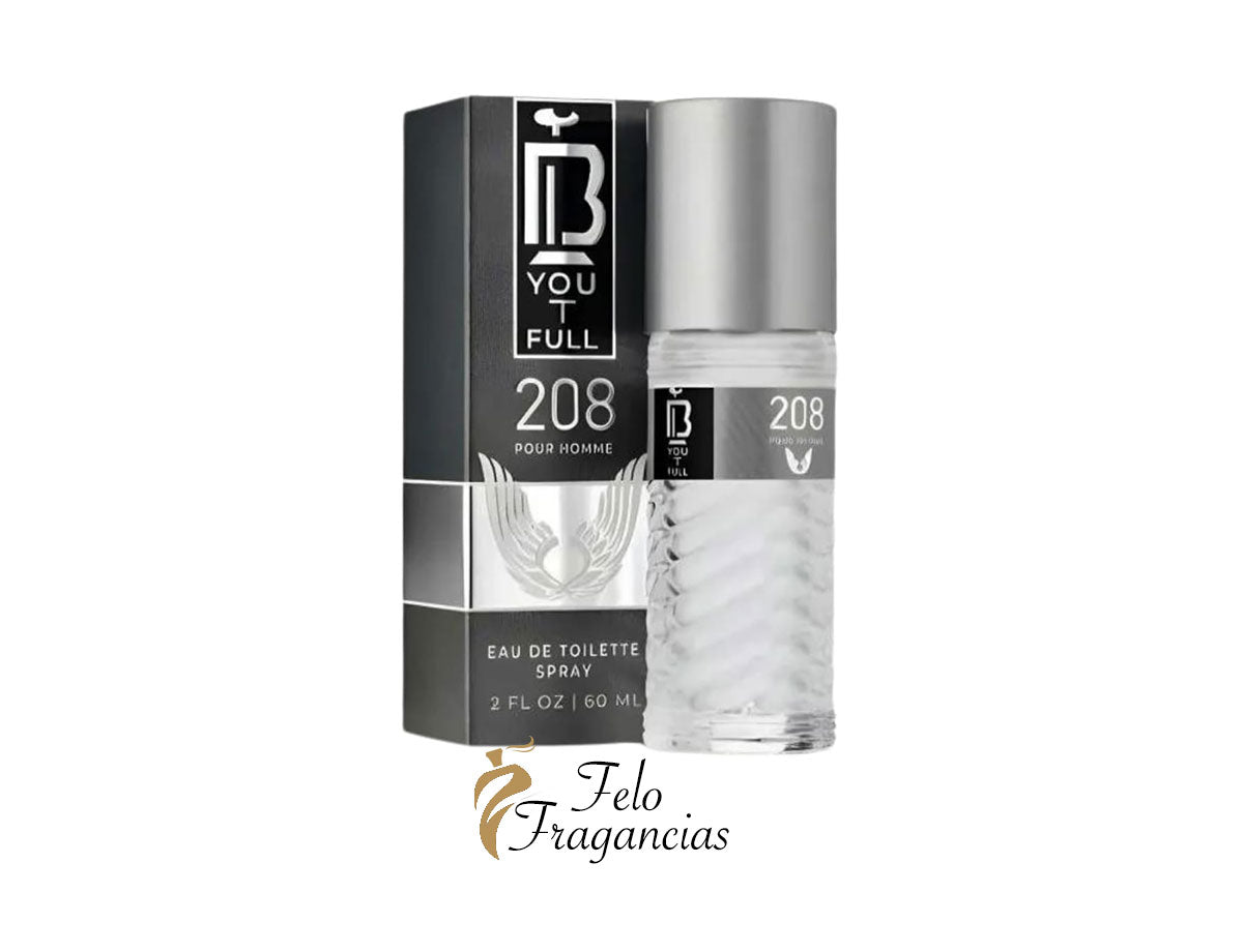 BYouTFull 208 Eau de Toilette Spray, 60ml/2oz inspired by Paco Rabanne Invictus