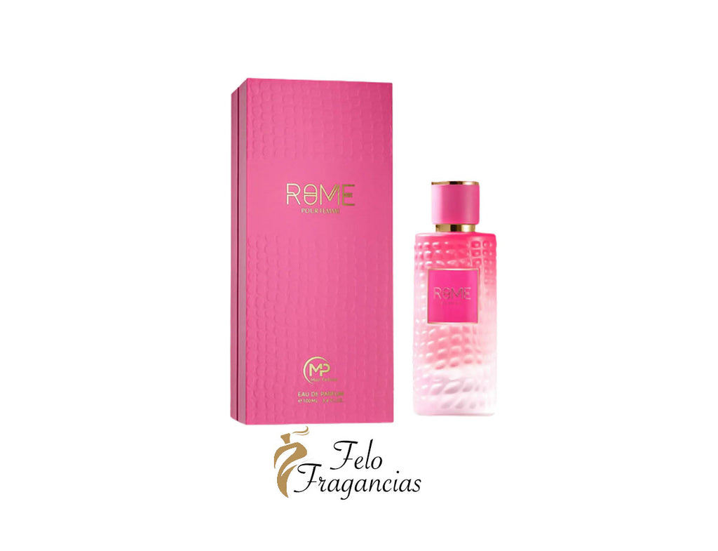 Rome Pour Femme eau de parfum 100ml, pink bottle and matching box