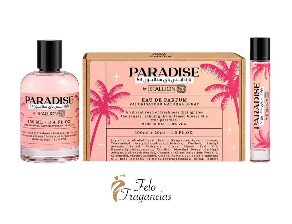 Emper Set Paradise by Stallion 53 Women Eau de Parfum 100ml + 20ml