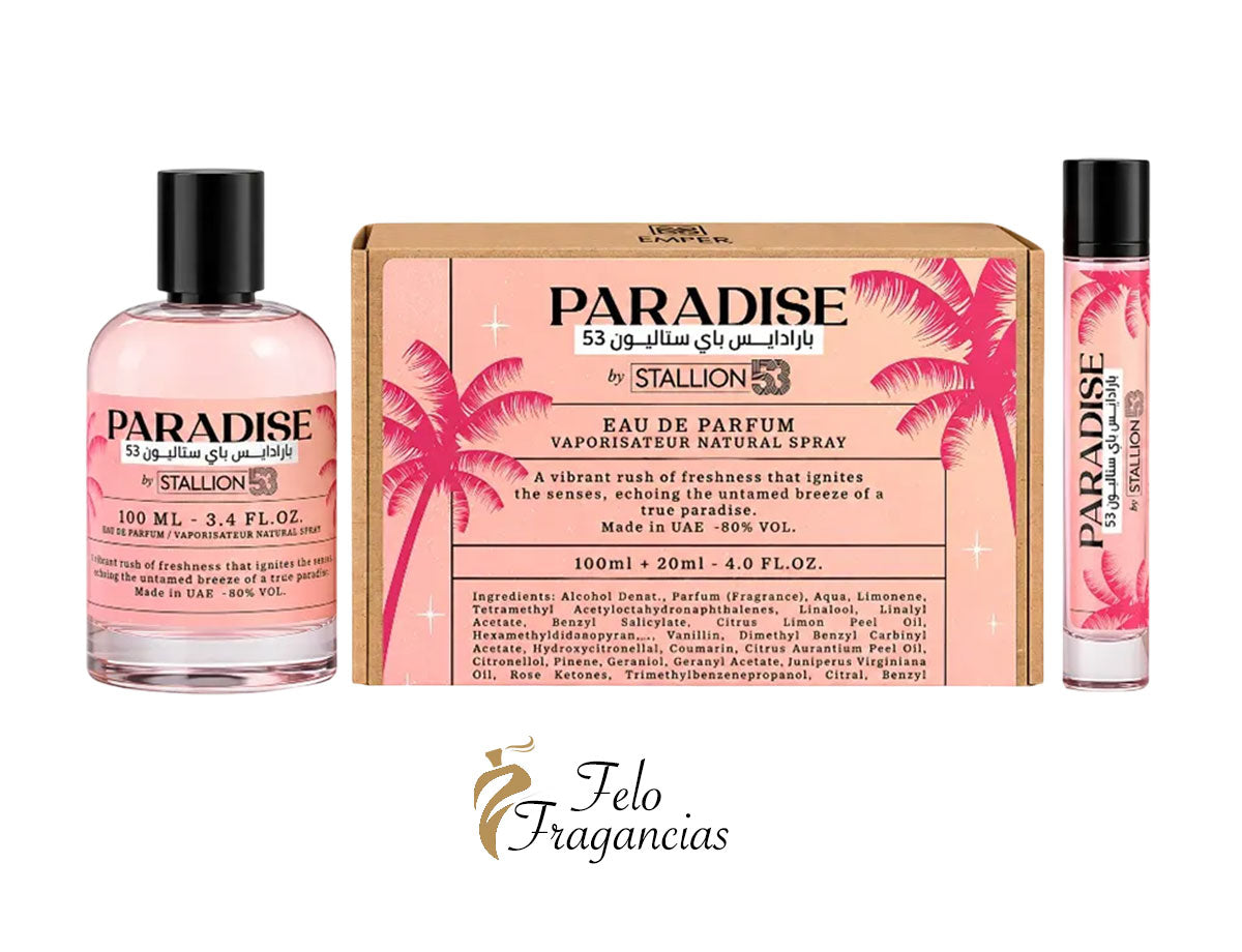 Emper Set Paradise by Stallion 53 Women Eau de Parfum 100ml + 20ml