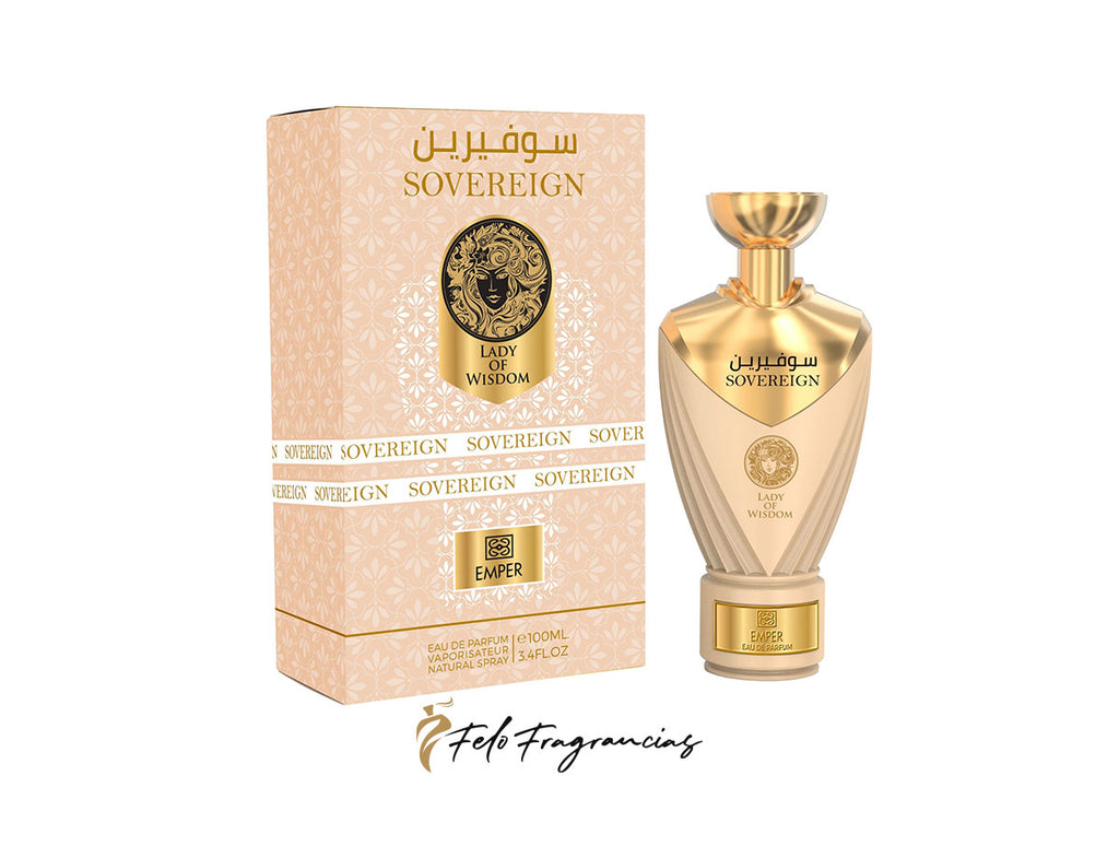 Emper Lady of Wisdom Eau de Parfum 100ml box and gold perfume bottle