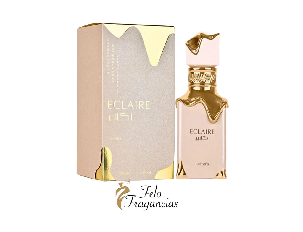 Eclaire eau de parfum 100ml bottle with gold cap and matching gift box