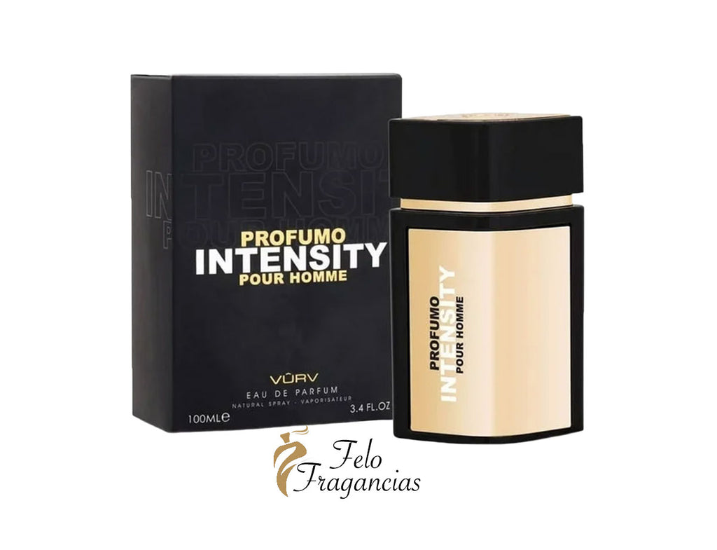 Profumo Intensity pour homme EDP bottle, black cap, 100 ml, with box