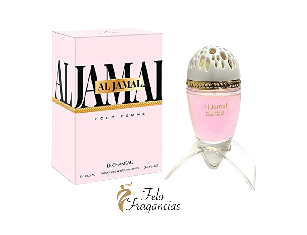 Le Chameau Al Jamal for Women Eau de Parfum 100ml set: pink bottle and box