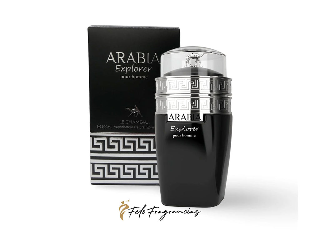 Arabia Explorer men eau de parfum 100ml bottle and black gift box