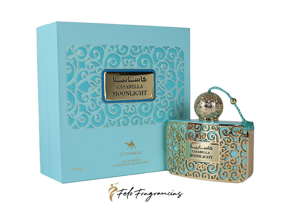 Casabella Moonlight 100ml eau de parfum gift box with decorative perfume bottle