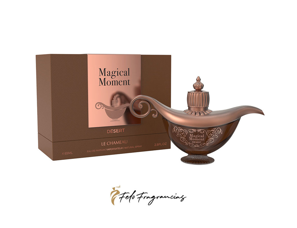 Magical Moment Desert eau de parfum 85ml bottle with decorative cap and box