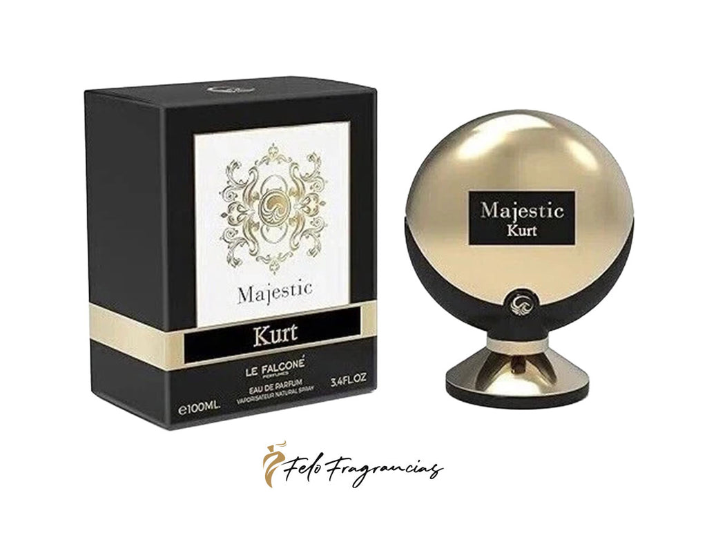 Majestic Kurt eau de parfum 100ml, boxed and bottle with gold cap