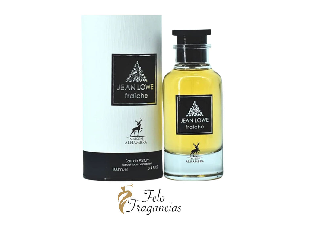 Eau de parfum Jean Lowe Fraiche de Maison Alhambra, frasco ámbar de 100 ml