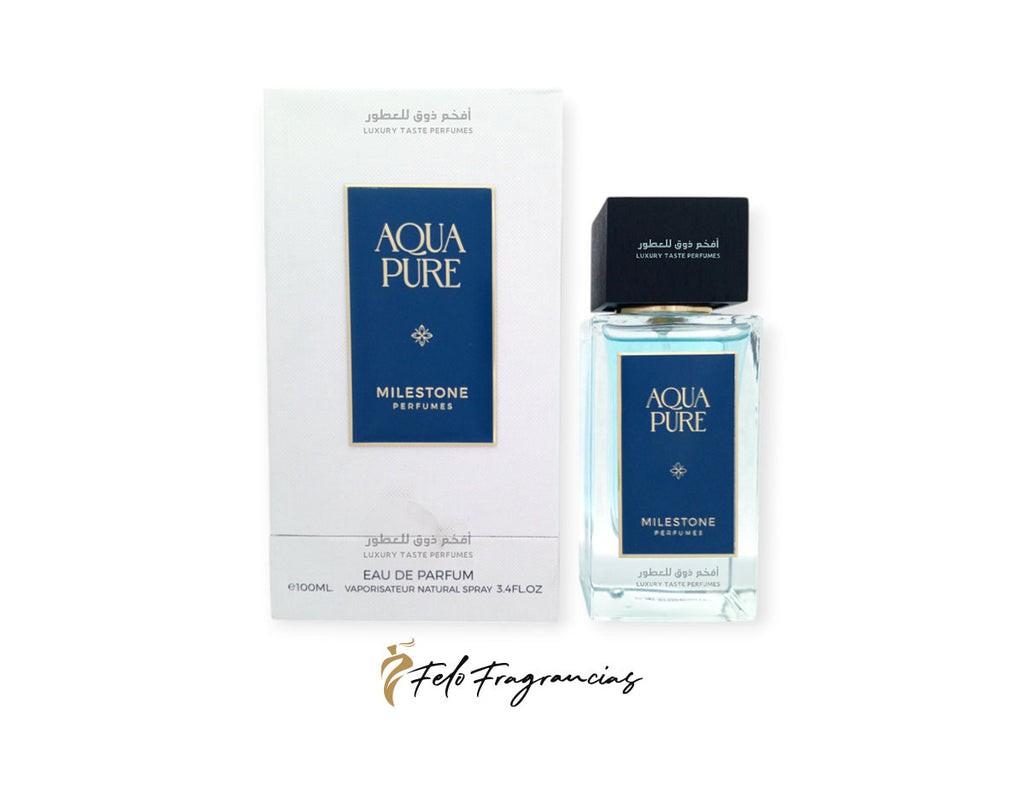 Milestone Aqua Pure eau de parfum 100ml bottle with matching box