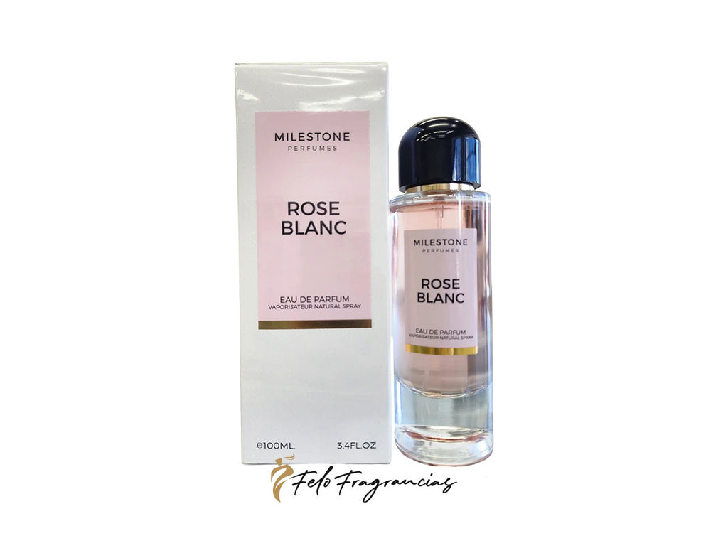 Rose Blanc eau de parfum spray bottle with box, 100ml