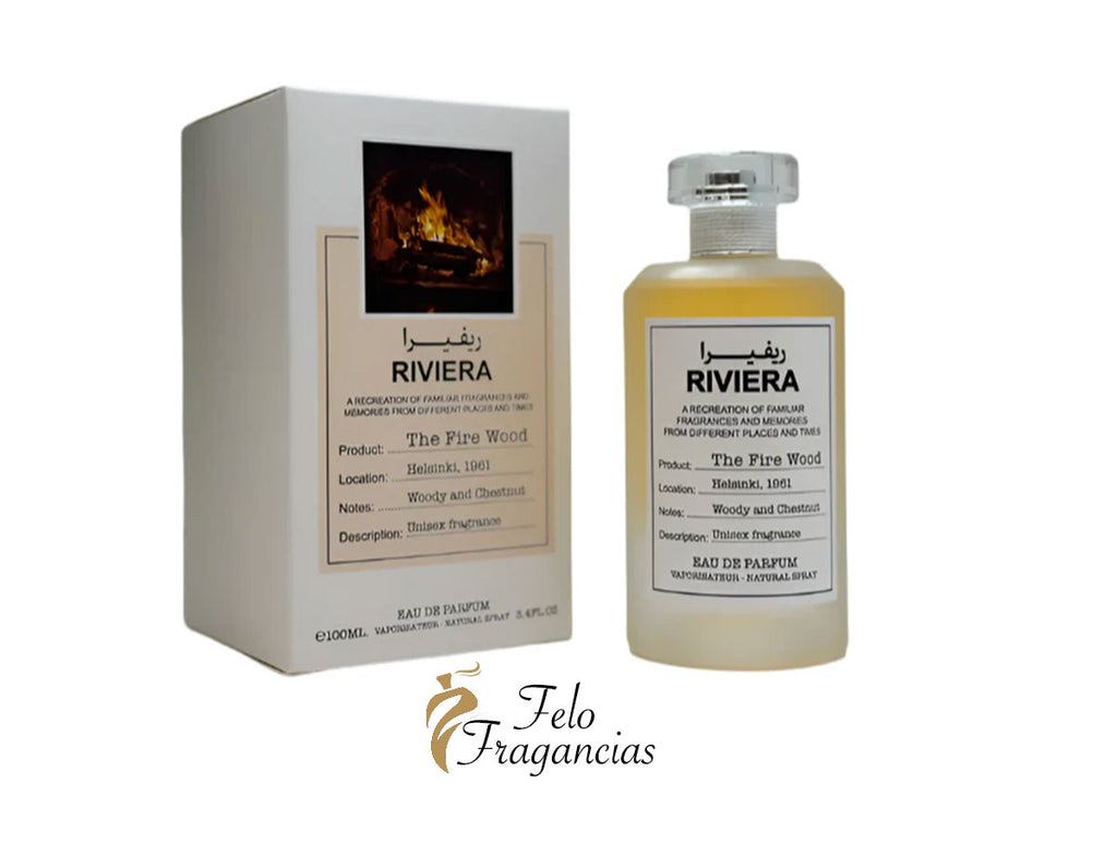 Riviera The Fire Wood eau de parfum 100 ml bottle and box
