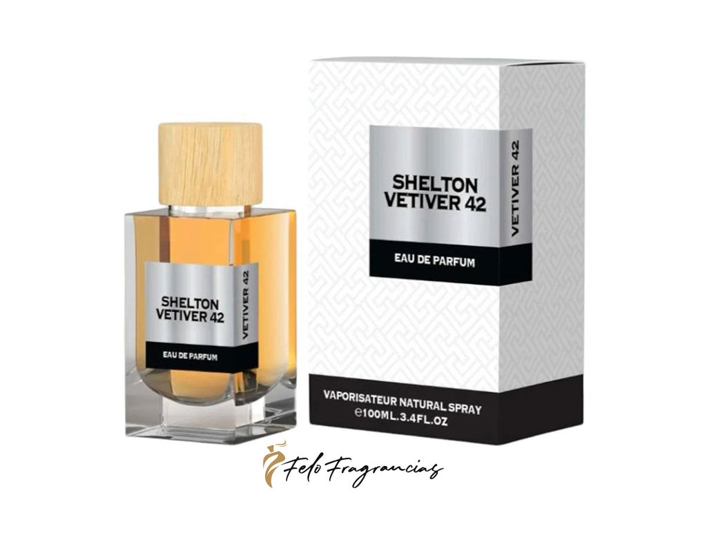 Shelton Vetiver 42 eau de parfum 100ml bottle and box.