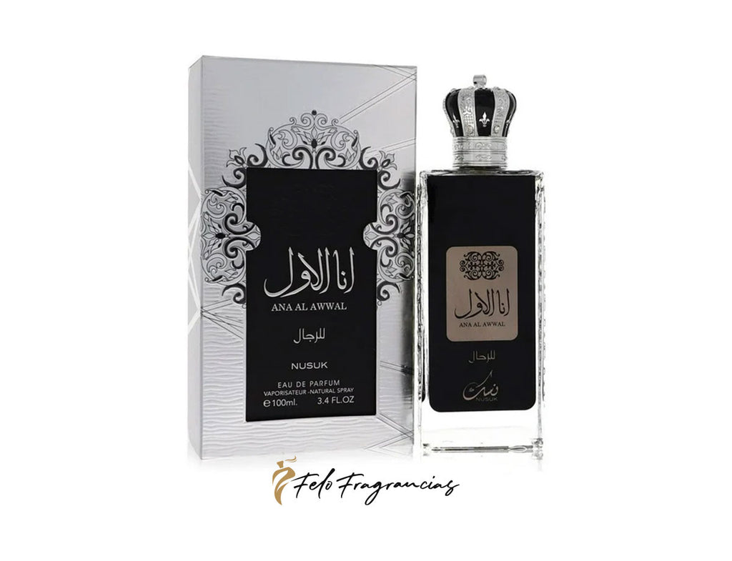 Ana Al Awwal blue EDP 100ml bottle with crown, with gift box