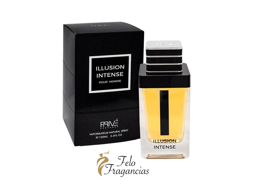 Illusion Intense pour homme eau de parfum 100ml bottle with matching black box