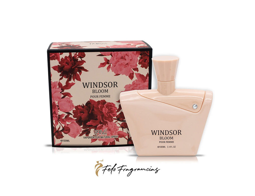 Windsor Bloom Pour Femme eau de parfum 100ml, bottle with matching floral box