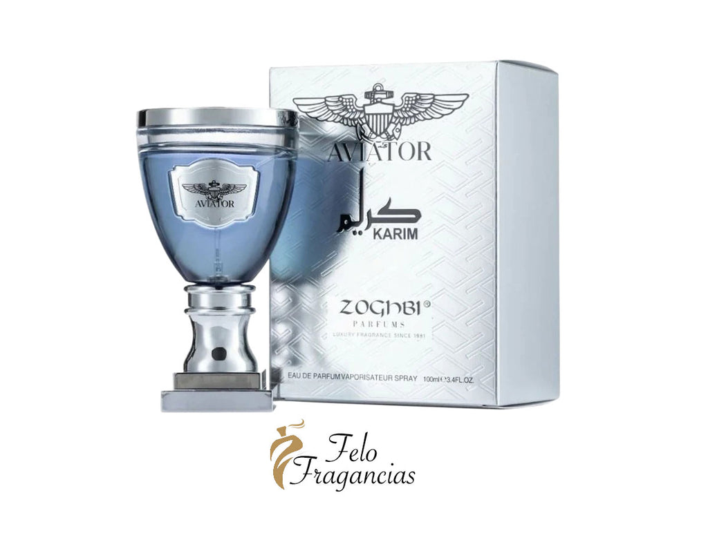 Aviator Karim eau de parfum 100ml bottle with cap and retail box