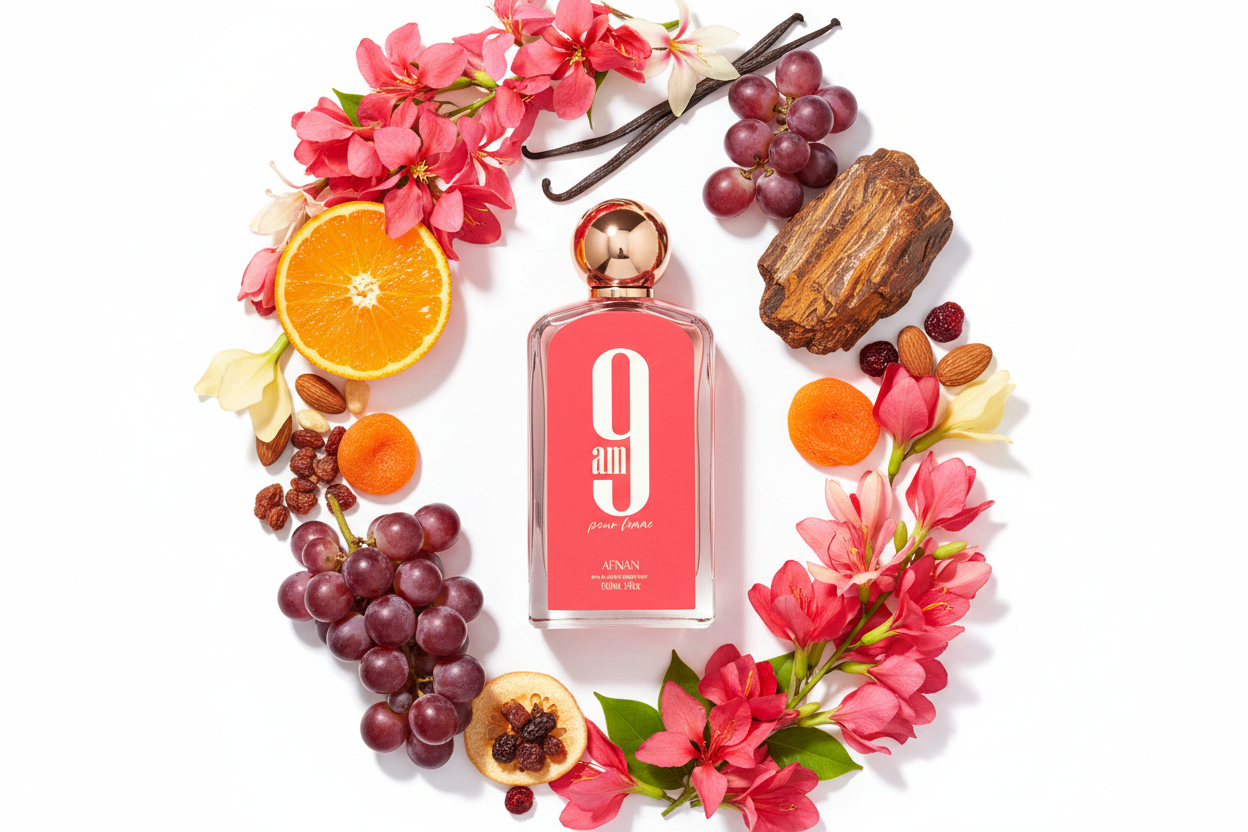 Frasco de eau de parfum Afnan 9 AM Pour Femme rojo, 100 ml