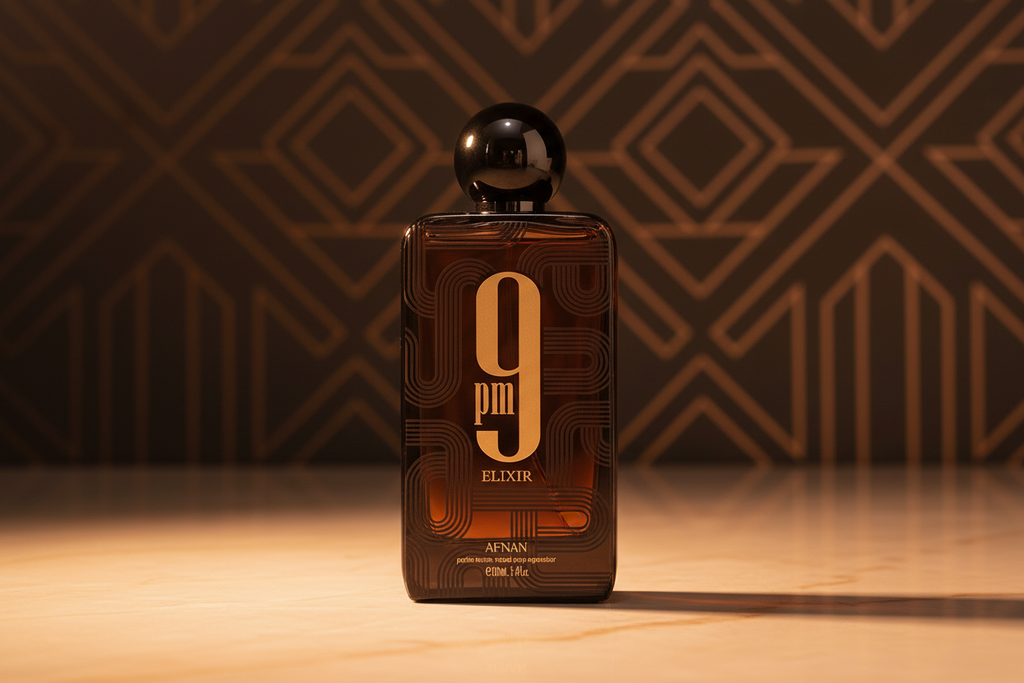Afnan 9 PM Elixir Editorial Image