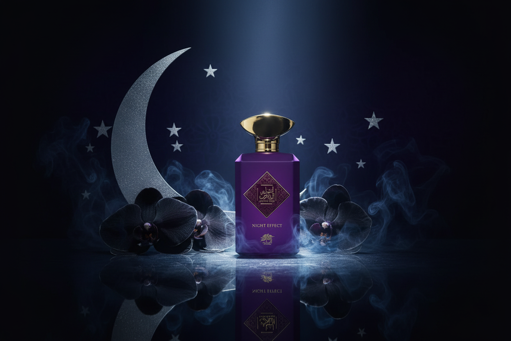 Eau de Parfum Al Fares Lailat Night Effect 100 ml con atomizador dorado.