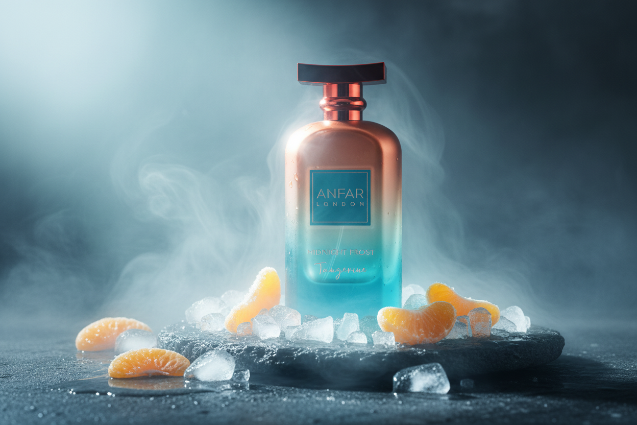 Anfar Midnight Frost Tangerine Editorial