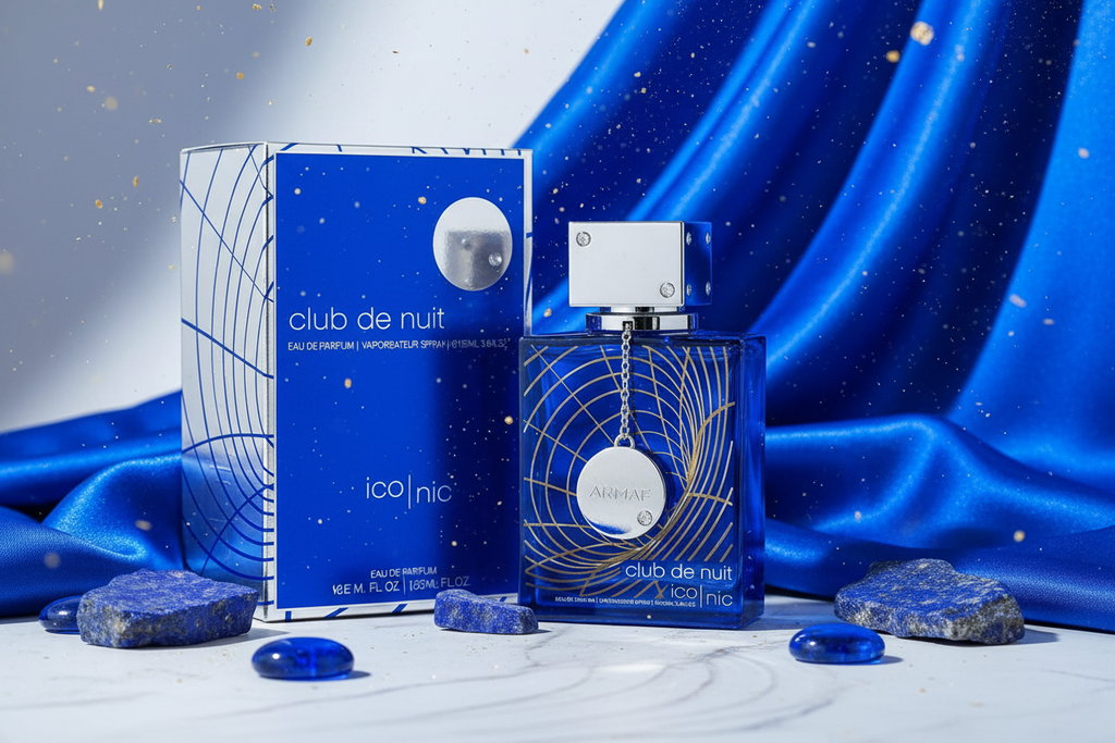 Perfume Armaf Club de Nuit Iconic Eau de Parfum 100 ml con caja y frasco azul
