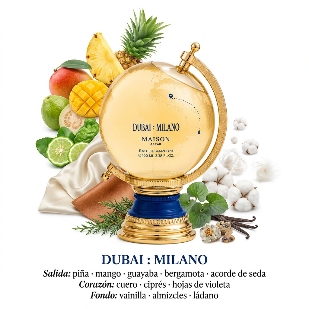 Dubai Milano y sus notas sobre blanco