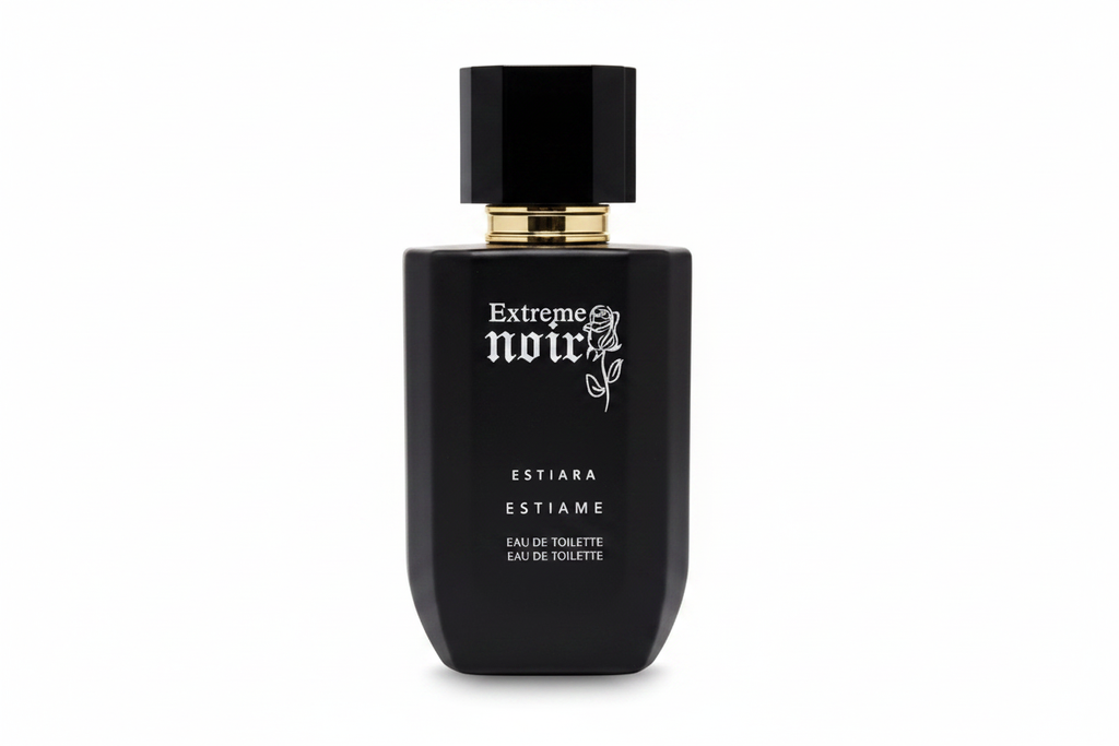 Estiara Extreme Noir — Frasco solo fondo blanco