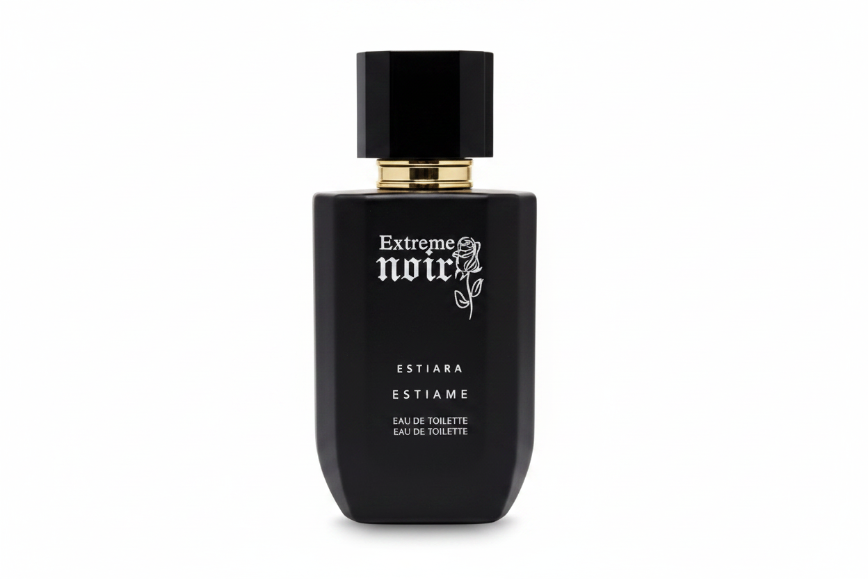Estiara Extreme Noir — Frasco solo fondo blanco