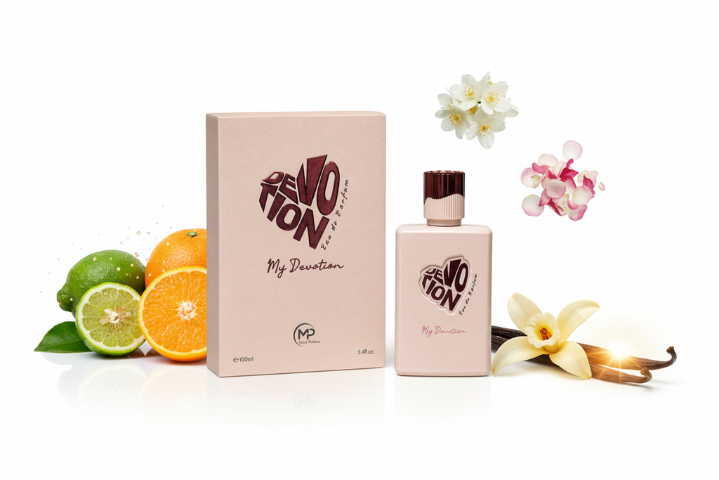 Bharara Mast Devotion Women Eau de Parfum 100ml con bergamota, naranja, flores blancas, vainilla, ámbar y almizcle