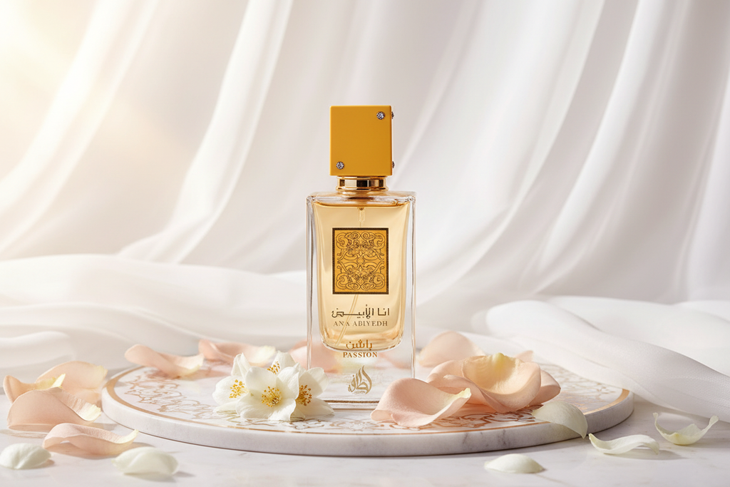 Lattafa Ana Abiyedh Passion Eau de Parfum 100ml - Editorial lifestyle árabe oriental