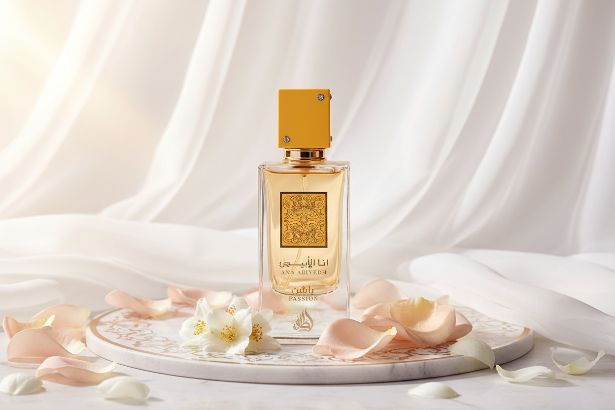 Lattafa Ana Abiyedh Passion Eau de Parfum 100ml - Editorial lifestyle árabe oriental