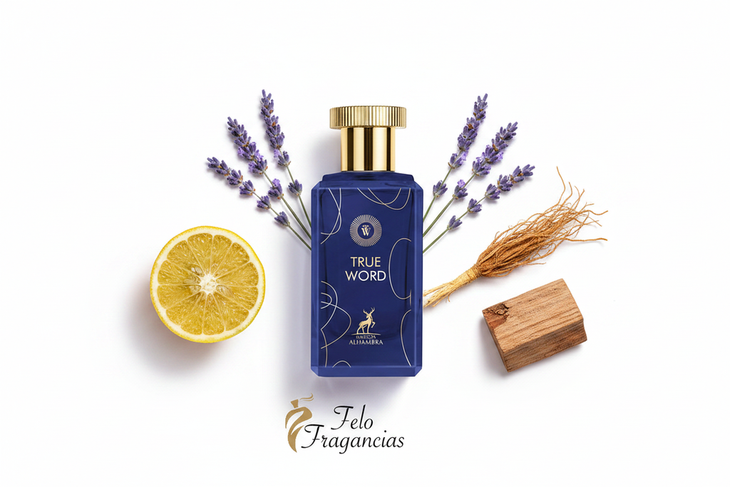 Maison Alhambra True Word Eau de Parfum 100ml - Notas olfativas bergamota lavanda cedro vetiver