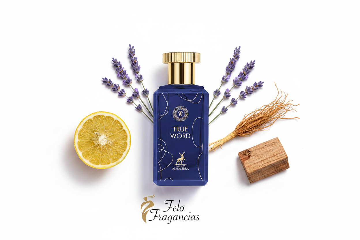 Maison Alhambra True Word Eau de Parfum 100ml - Notas olfativas bergamota lavanda cedro vetiver