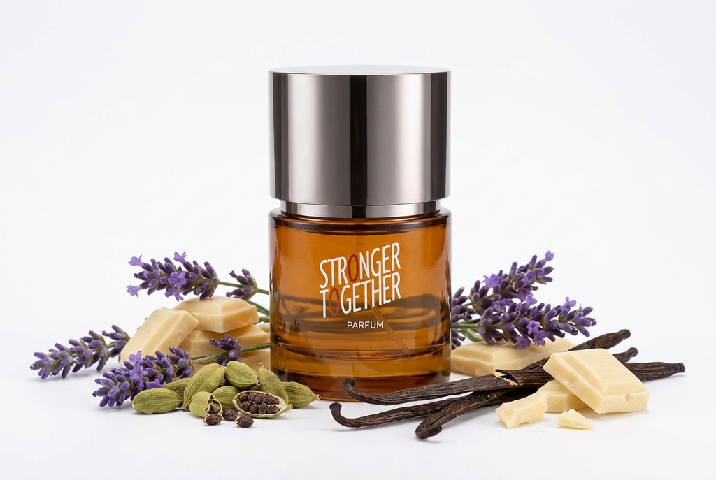 Bharara Stronger Together con lavanda, cardamomo, vainilla y chocolate blanco