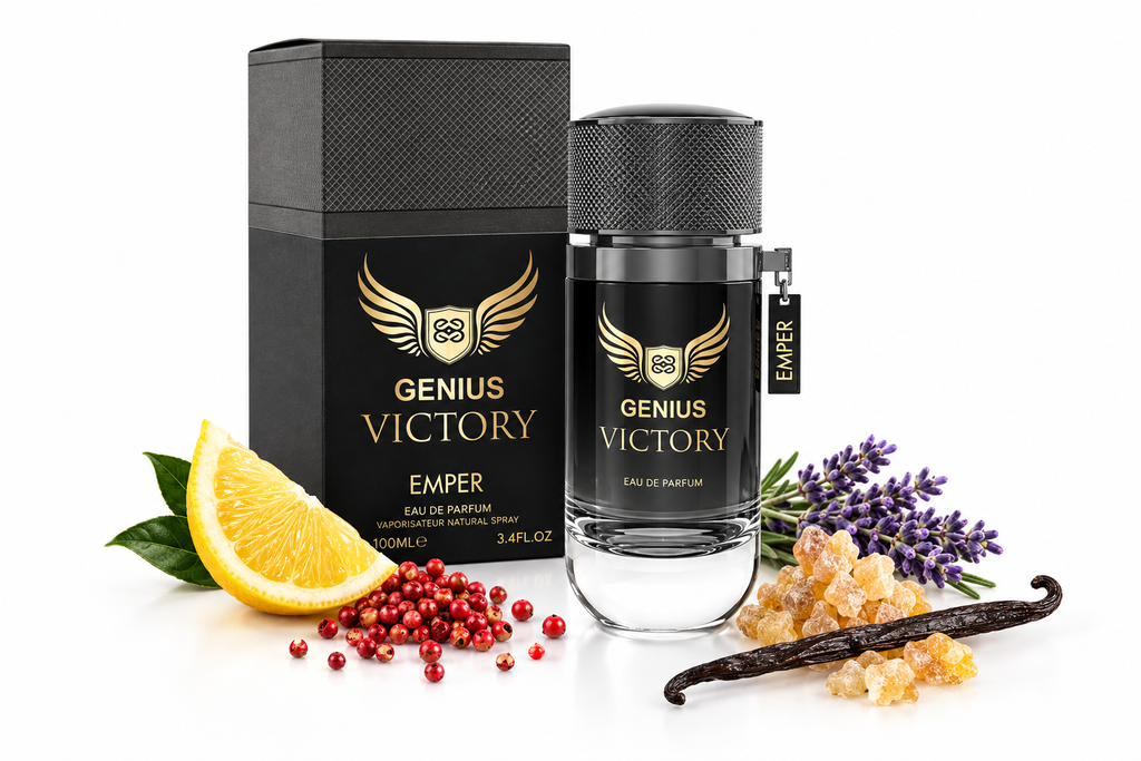 Imagen de notas de Emper Genius Victory 100ml sobre fondo blanco