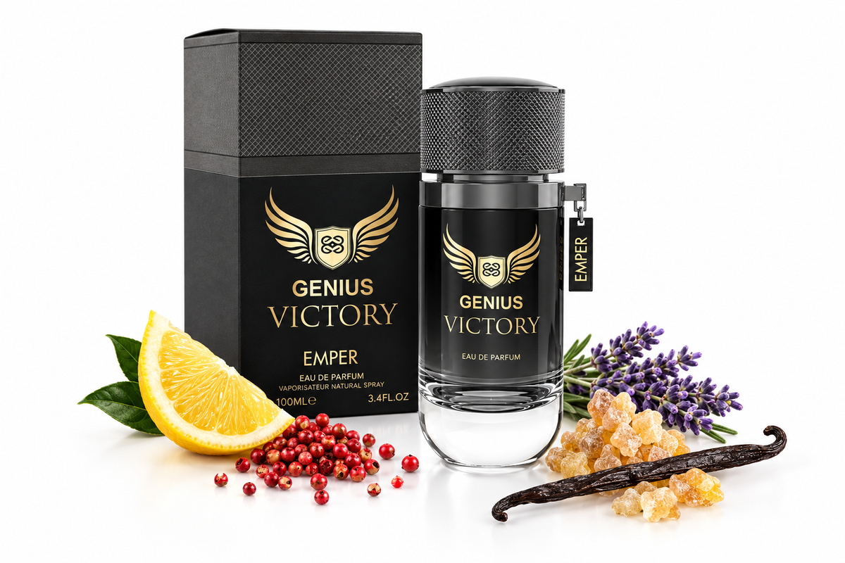 Imagen de notas de Emper Genius Victory 100ml sobre fondo blanco