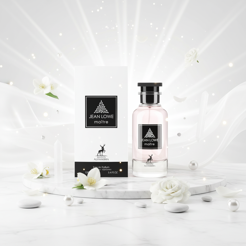 Eau de Parfum Maison Alhambra en frasco 100 ml, con caja Jean Lowe Maître