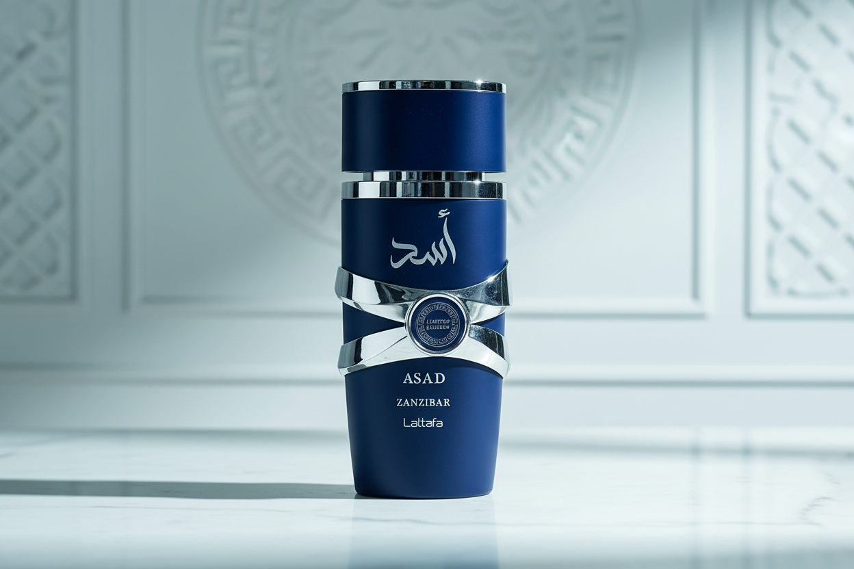 Lattafa Asad Zanzibar Limited Edition Editorial Image