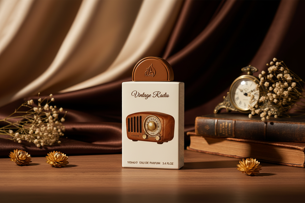 Lattafa Pride Vintage Radio — Editorial Lifestyle