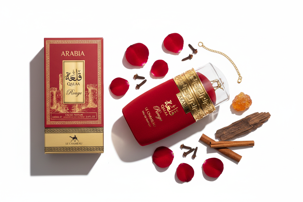 Le Chameau Arabia Qalaa Rouge — Notes Flat Lay
