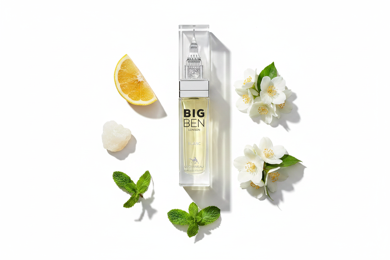 Le Chameau Big Ben London Blanc — Notes Flat Lay