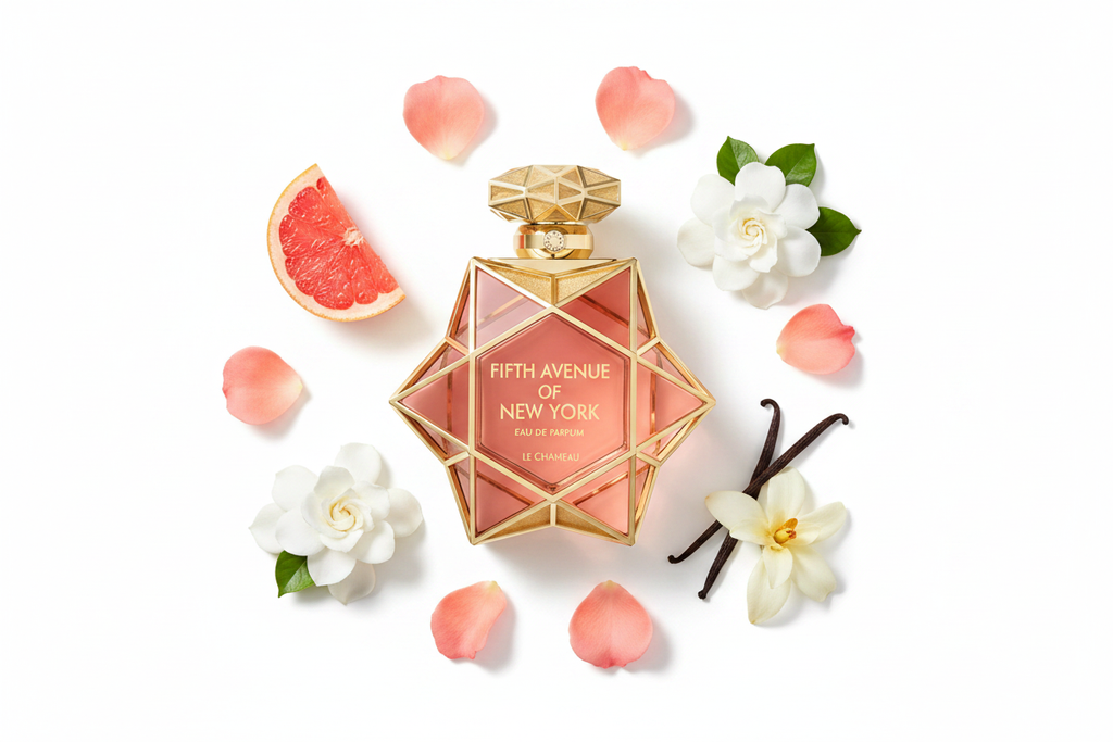 Le Chameau Fifth Avenue of New York — Notes Flat Lay